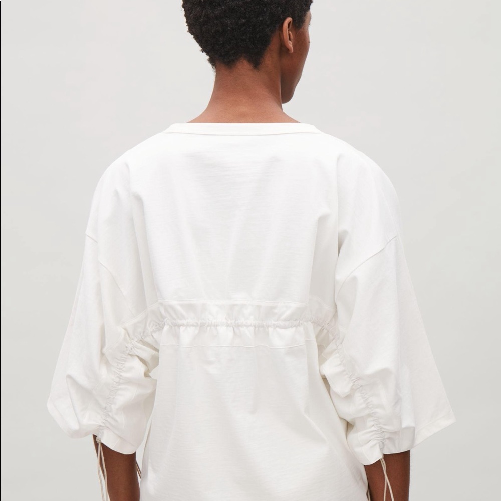 COS White Drawstring Top - Picture 5 of 7